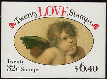 U.S.  #BK229 $6.40 Love Cherub #2959a
