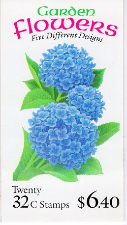 U.S.  #BK231 $6.40 Garden Flowers, #2997a