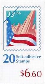 U.S.  #BK276 $6.60 City over flag - #3279a