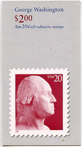 U.S. #3483d-e $2.00 Washington - #BK282A