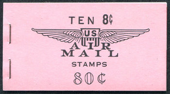 U.S. #BKC11 80c black on pink, #C64b slogan 3