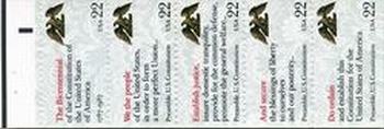 U.S. #2359a Drafting of Constitution Booklet Pane of 5