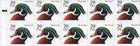 U.S. #2484e Wood Duck 1992 issue Prephosphored