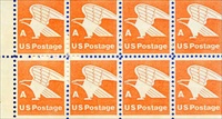 U.S. #1736a Postal Eagle 'A' Booklet Pane of 8