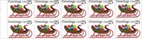U.S. #2429a Sleigh Booklet Pane of 10