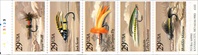 U.S. #2549a Fishing Flies Booklet Pane of 5
