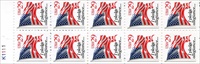 U.S. #2594a 29c  Flag & Pledge of Allegiance Booklet Pane of 10