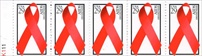 U.S.  #2806b AIDS Awareness Pane - Unfolded