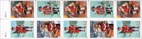 U.S. #3007c Christmas Child at top-left