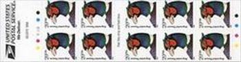 U.S. #3050a 20c Ring-necked Pheasant Booklet of 10