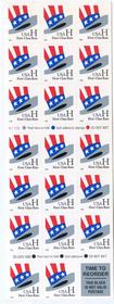 U.S. #3268c Uncle Sam's Hat 'H' Rate, Booklet of 20