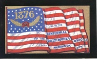 U.S. #3780b Old Glory Pane with Backing #1