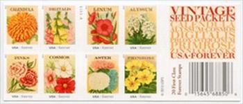 U.S. #4763b Vintage Seed Packets Booklet of 20