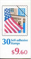 U.S.  #BK228A $9.60 Flag Over Porch - #2921c (#)