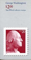 U.S. #3483a-b $2.00 Washington Booklet  - #BK282