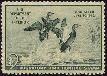 U.S. #RW18 Mint Gadwall
