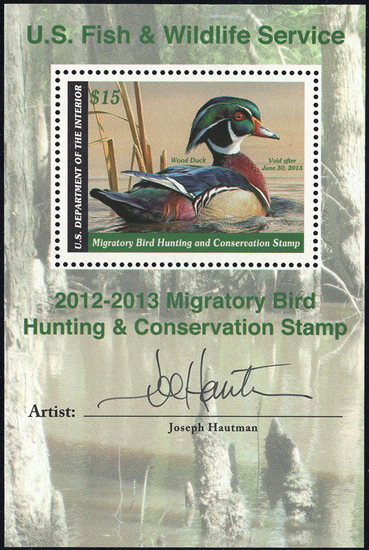U.S. #RW79b Wood Duck Artists Signature SS