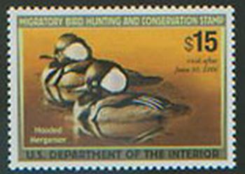 U.S. #RW72 Hooded Mergansers MNH