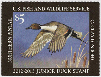 U.S. #JDS20 Junior Duck Stamp 2012 MNH