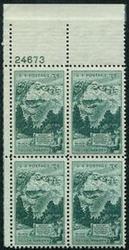 U.S. #1011 Mt. Rushmore Memorial PNB of 4