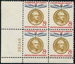 U.S. #1126 Champion of Liberty - San Martin 8c PNB of 4