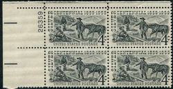 U.S. #1130 Nevada Silver Discovery PNB of 4