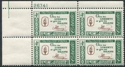 U.S. #1144 American Credo - Henry PNB of 4