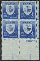 U.S. #1151 SEATO PNB of 4