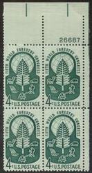 U.S. #1156 World Forestry Congress PNB of 4