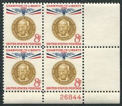 U.S. #1175 Champion of Liberty - Gandhi 8c PNB of 4