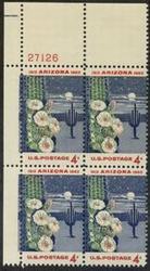 U.S. #1192 Arizona Statehood PNB of 4