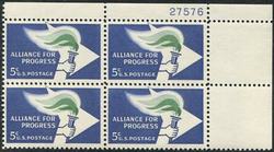 U.S. #1234 Alliance for Progress PNB of 4