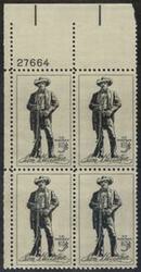 U.S. #1242 Sam Houston PNB of 4