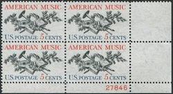 U.S. #1252 American Music PNB of 4