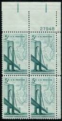 U.S. #1258 Verrazano-Narrows Bridge PNB of 4