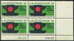 U.S. #1272 Traffic Safety PNB of 4