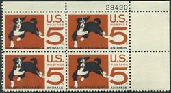 U.S. #1307 Humane Treatment of Animals PNB of 4
