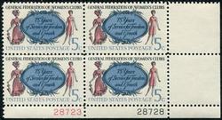 U.S. #1316 General Federation of Women's Clubs PNB of 4