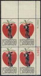 U.S. #1317 Johnny 'Appleseed' Chapman PNB of 4