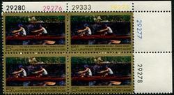 U.S. #1335 Thomas Eakins, Artist PNB of 4