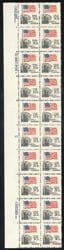 U.S. #1338D 6c Perf. 11x10� Flag & White House Margin Block of 20