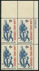 U.S. #1343 Law and Order PNB of 4