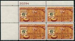 U.S. #1357 Daniel Boone PNB of 4