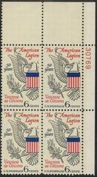 U.S. #1369 American Legion PNB of 4
