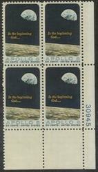 U.S. #1371 Apollo 8 Mission PNB of 4