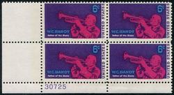 U.S. #1372 W.C. Handy PNB of 4