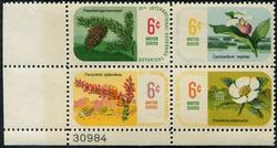U.S. #1379a Botanical Congress PNB of 4