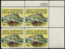 U.S. #1409 Fort Snelling PNB of 4
