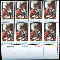 U.S. #1414 Christmas Nativity PNB of 8 PNB of 8