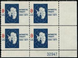 U.S. #1431 Antarctic Treaty PNB of 4